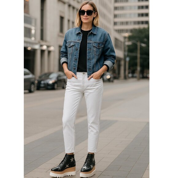 NEW Stella McCartney Elyse Star Platform Oxfords | Vegan Shoes Bold Street Style - Picture 2 of 13